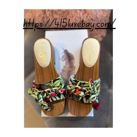 MSRP $125 NIB Jessica Simpson Resima Wood Platform Sandal Size 7 | QUICK SHIP - Picture 4 of 8